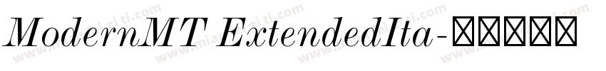 ModernMT ExtendedIta字体转换